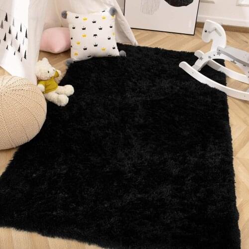 Modern Fluffy Large Area Rugs Soft Shaggy Plush Long Fur Rug Fuzzy Floor Carpet Living Room Carpet Nursery Indoor Decor Carpet