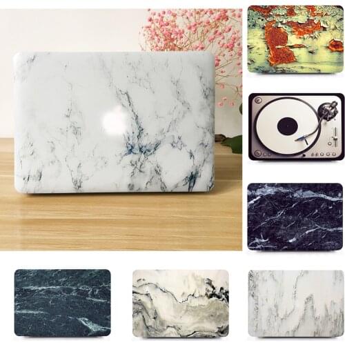 Marble Pattern Laptop Hard Case Cover Shell+Keyboard Cover For Macbook 11 Air M1 A2337 A2179 13 inch A1466 A1369 Touch ID A1932