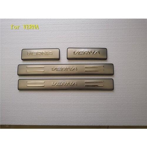 High quality Stainless Steel car Boutique Scuff Plate/Door Sill Door Sill for Hyundai VERNA 2010-2014 Car styling