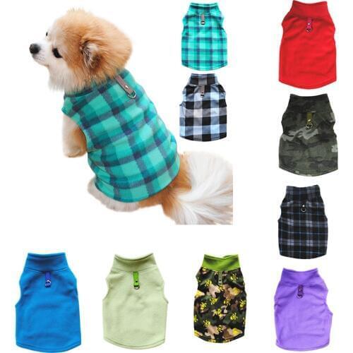 Winter Warm Dog Clothes Fleece Pet Clothes for Dogs Puppy Clothing French Bulldog Coat Jacket For Small Dogs Chihuahua