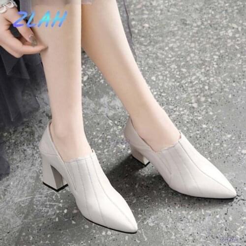 ZLAH Shoes With Medium Heels