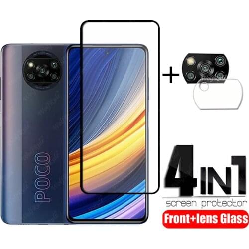 4-in-1 For Xiaomi Redmi 9 Glass For Redmi 9 Tempered Glass HD Full Screen Protector For Redmi 9 A C Note 9 S 8 T Pro Lens Glass