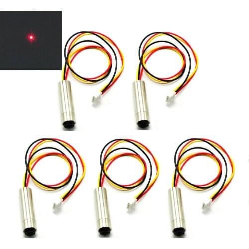 5pcs 650nm 30mW 12mmx40mm Red Laser Diode Dot Module w/ TTL 0-15KHz