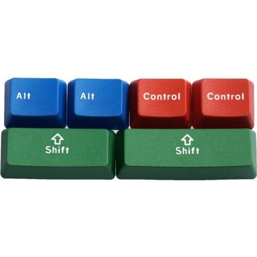 6 Keys IKBC RGBY Colorful Double Shot PBT Keycaps Modifier For ANSI Layout Mechanical keyboards