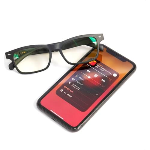 2021Wireless Bluetooth 5.0 Smart Glasses Waterproof Hands-Free Call Music Headset Eyewear Anti-Blue Light Intelligent Eyeglasses