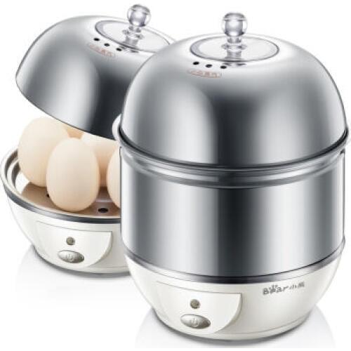 Bear 220V Bear Egg Boilers Household Stainless Steel Steaming Bowl of Egg White