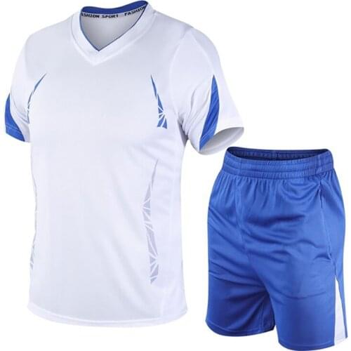 Youth Quick Drying Sportswear Summer Two Piece Casual Shorts Mens Breathable Running Fitness Set Thin Large Student Boy Clothes