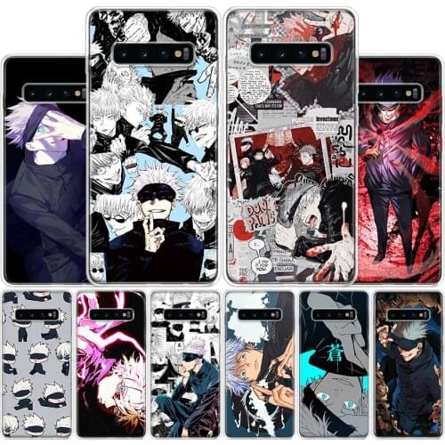 Jujutsu Kaisen Gojo Satoru Cover Phone Case For Samsung Galaxy S10 S20 Ultra Note 10 9 8 S9 S8 Plus Pro Lite S7 S6 J4 J6 J8 + Co