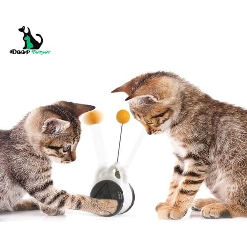 No Power Balance Car Cat Toy Family Cat Training Toys Balls Can Add Mint Ball and Cat Interaction to Improve Intelligence CT-012