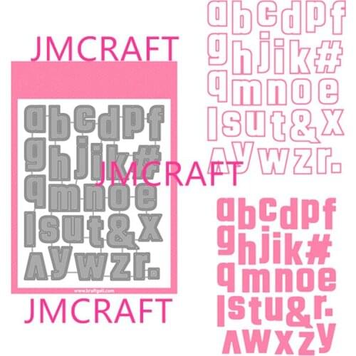 JMCRAFT 2021 New Lowercase English Letters #2 Metal Cutting Die For Scrapbooking Practice Hands-on DIY Album Card Handmade Tool