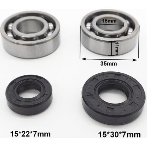 Crankshaft Oil Seal Grooved ball Bearing Kit For 40F-5 CG430 Brush Cutter & Grass Trimmer