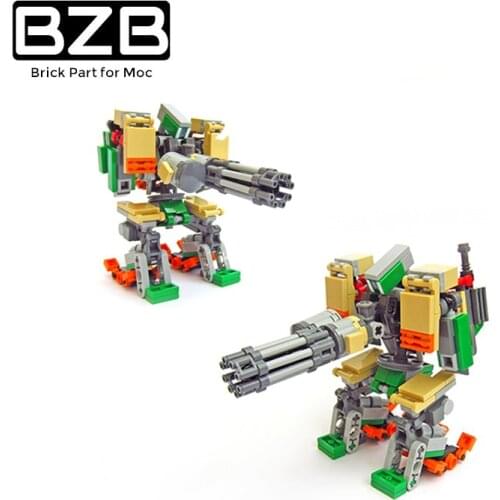 BZB MOC SST Lab E54 Fort 65928 War Robot Building Block Model Home Decoration Bricks Kids Brain Game DIY Toy Brithday Best Gift