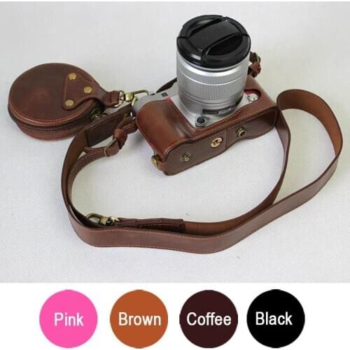 Leather Camera case Bag Grip strap HQ for Fujifilm Fuji X-A3 X-A10 X-A20 X-A5