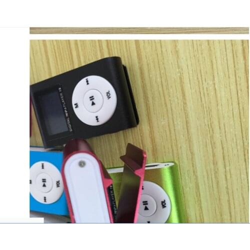 Metal Clip Mini USB MP3 Player LCD Screen Support 32GB Micro SD TF Card Slot Digital mp3 1 PC