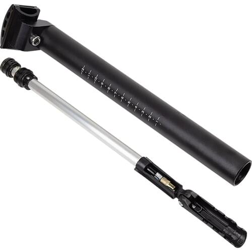 31.6mm diameter air Pump seat tube suspension Seatpost Shock Absorber MTB mountain dropper seat post Black