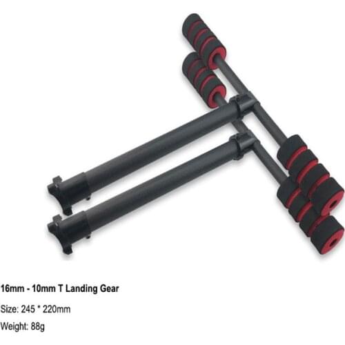 JMRRC 16mm-10mm DIYT Landing Gear Carbon Fiber Tube Tube Rod Drone Kit Parts Quadcopter Frame RC Drone Land Skid