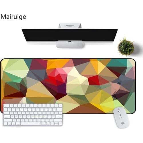 Simplicity Color Creative Personality Gaming Mouse Pad Large Gradient Desktop Keyboard Lock Frame Washable Rubber Pad