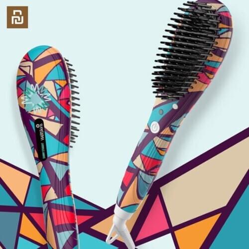 Hair Straightening Comb Anion Dual-purpose Hair Straightener Curling Stick Female Lazy Perm for xiaomi youpin