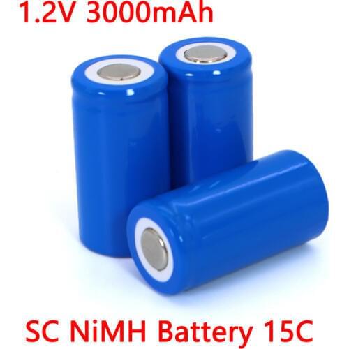 SC 1.2V 3000mAh 21410 Ni-MH Rechargeable battery for Vacuum cleaner Sweeper Drone Electric drill power tool battery