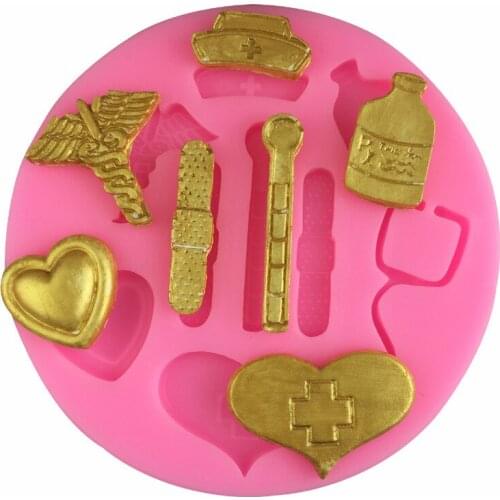 Silicone Baking Mold Medical Tools Cake Decoration Tool Chocolate Fondant Candy Pudding Baking Accessories Molde De Silicone