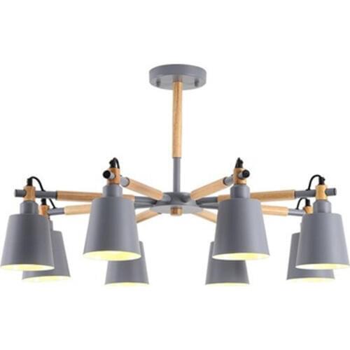 Chandelier modern living room loft decor modern living room hanging ceiling lamps nordic design led suspension wood fixture