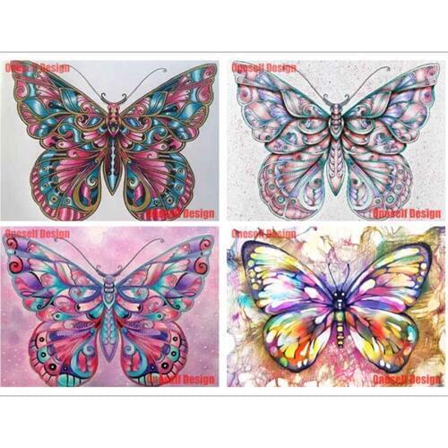 Rhinestone pictures butterfly 5d diamond embroidery full set animal 5d diamond painting full set animal Christmas decortion home