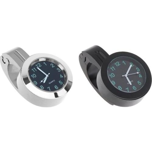 Universal Waterproof Bike Watch Glow In Dark Clock Motorcycle Alluminum Alloy Dial Mini for Mounting Bicycle Handlebar Dropship