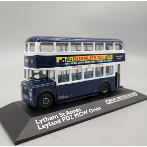 1:76 Double Decker Bus Decoration Model Lytham St Annes Leyland Pd2 Mcw Orion Collect Toy Figures