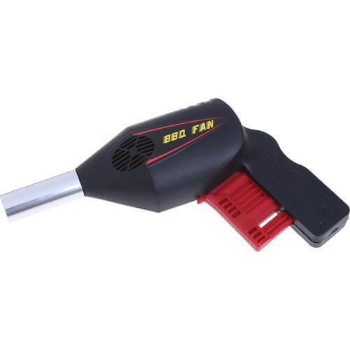 1PCS Outdoor Camping BBQ Flame Coal Grill Fan Bellows Barbecue Fire Air Blower Gun