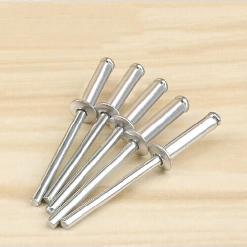 10 Pcs 3.2/4/4.8mm Aluminum Rivet Round Break Mandrel Blind Rivets Nail Boxed Decoration Nails