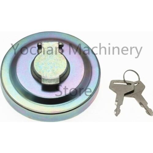 2444R1047 YN20P01034P1 Fuel Cap with 2 keys For Kobelco SK25SR SK30SR SK35SR SK120III SK135 SK200-5-6