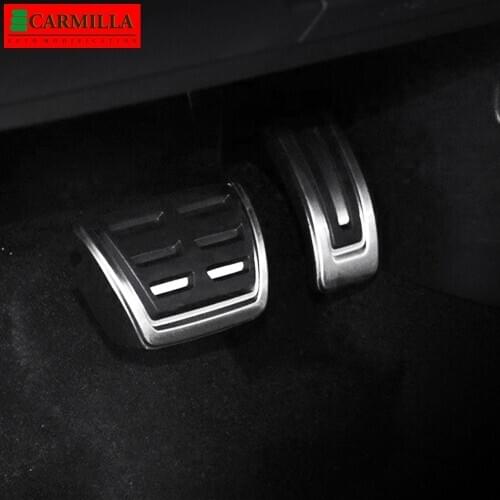 Carmilla Car Pedals for Volkswagen VW E-UP 2015 - 2021 AT LHD RHD Replacement Parts Gas Brake Cluth Pedal Protection Cover