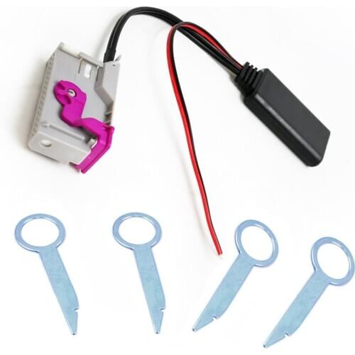 Biurlink Wireless Bluetooth 5.0 Adapter Aux Cable Bluetooth Audio Receiver Music Adapter For Audi A3 A4 A6 A8 TT R8 RNS-E 32Pin