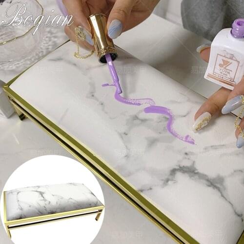 BQAN 1pcs Marbling Hand Manicure Hand Pillow Nail Arm Rest Cushion Manicure Table Mat Arm Wrist Hand Rest Salon Cushion