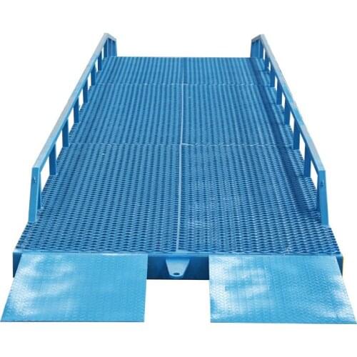 Qiyun Brand Factory Directly CE ISO DC or Munual 8-15t Load Capacity Forklift Container Mobile Yard Ramp