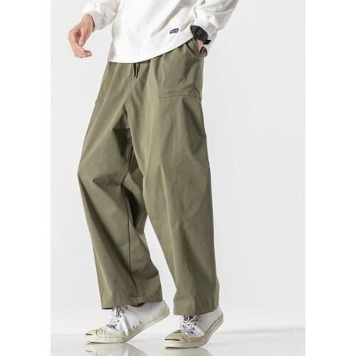 Casual Trousers Woman Streetwear Fashion New Mens Cargo Pants Loose Solid Color Man Jogging Sweatpants Big Size