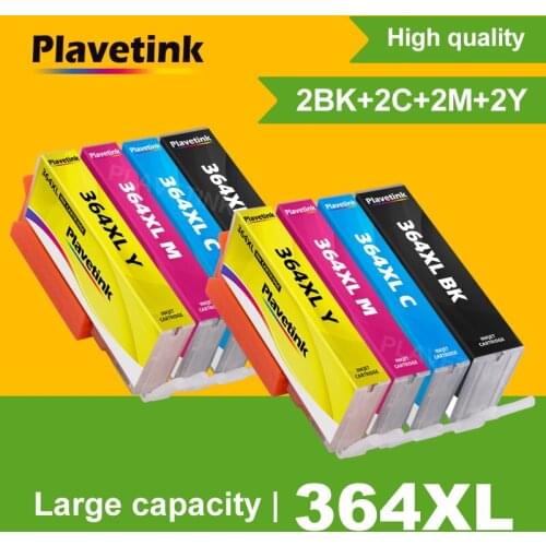 Plavetink Printer Ink Cartridge 364XL 364 XL Compatible For HP Photosmart 5510 5515 6510 B010 B109 B209 Deskjet 3070A For HP364