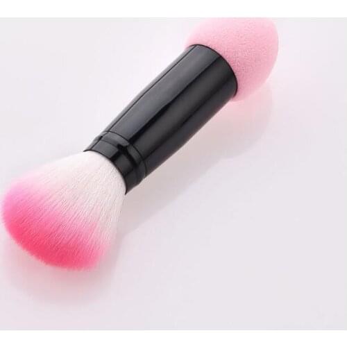 Double-ended brush powder puff loose powder makeup tools