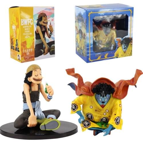 19cm Figure Toys BWFC Usopp Jinbe Fishman Sun Pirates Combat Ver. Anime Model Dolls