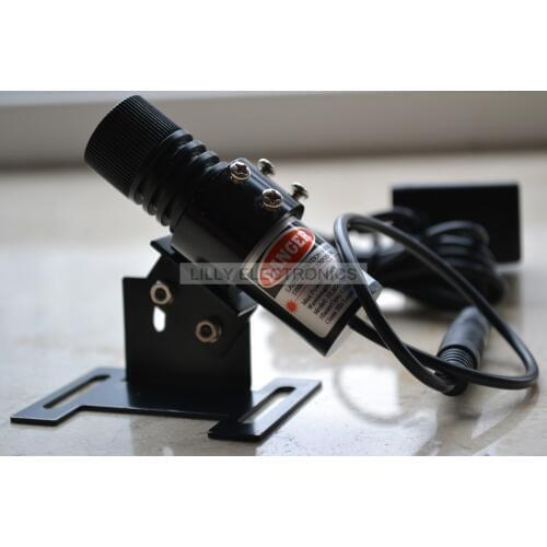 Focusable 850nm 100mW Infrared IR Laser Line Locator Module+22 mm holder+AC adapter