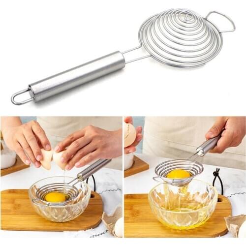 Stainless Steel Egg White Separator Tools Eggs Yolk Filter Gadgets Kitchen Accessories Separating Funnel Spoon Egg Divider Tool