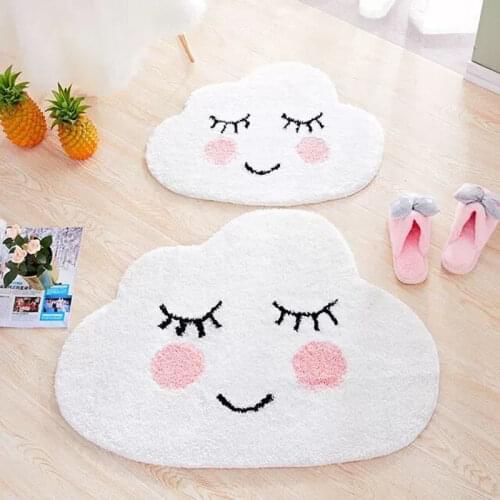 Creative Cartoon Clouds Shape Floor Carpet Home Hotel Decoration Doormat Soft Rugs Anit-Slip Floor Mats