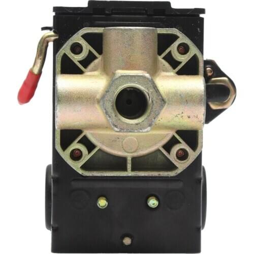 Hot 90-125PSI 4 Port 26 AMP Pressure Switch Control Valve Air Compressor Heavy Duty Black