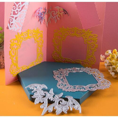 Metal cutting dies hollow frame dragon cut die mold decoration Scrapbook paper craft knife mould blade punch stencils dies