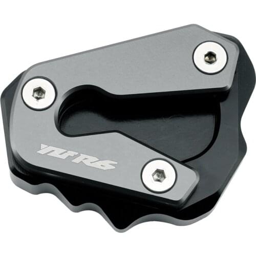 Motorcycle CNC Kickstand Foot Side Stand Extension Pad Enlarge Stand Plate for YAMAHA YZF R6 YZF-R6 2020-2021