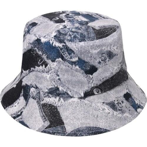 Men Women Casual Sun-shading Basin Double-sided Hat Tie-dye Fisherman Hat