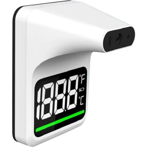 Wall-Mounted Bluetooth Infrared Thermometer Non-Contact Forehead Body Thermometer LCD Display Office Metro Home Use