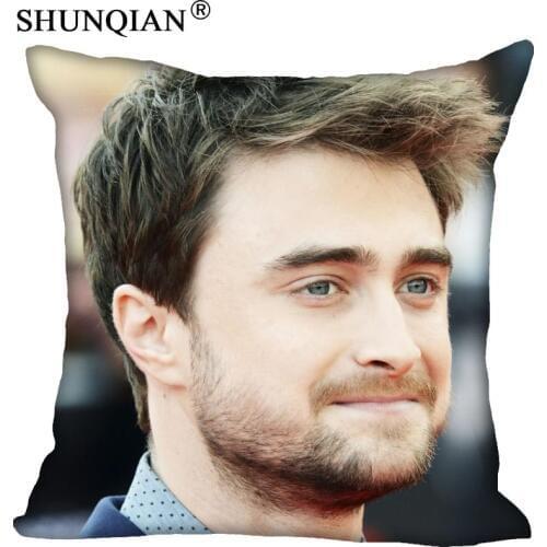Custom Pillowcase Daniel Radcliffe Square Zipper Pillow Cover 35X35,45X45,60X60cm(Two Sides) Print Your Pictures Pillow Cases
