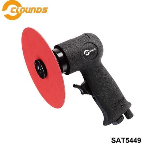 SAT5449 Pneumatic Sander Air Tool Power Tools 3/4.5/5" Pad Size High Speed Air Sander