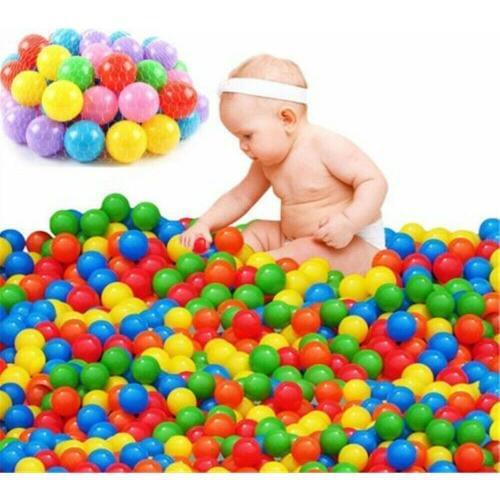 Lot 5.5cm Colorful Ball Fun Ball Soft Plastic Ocean Ball Babys Kids Swim Pit Toy